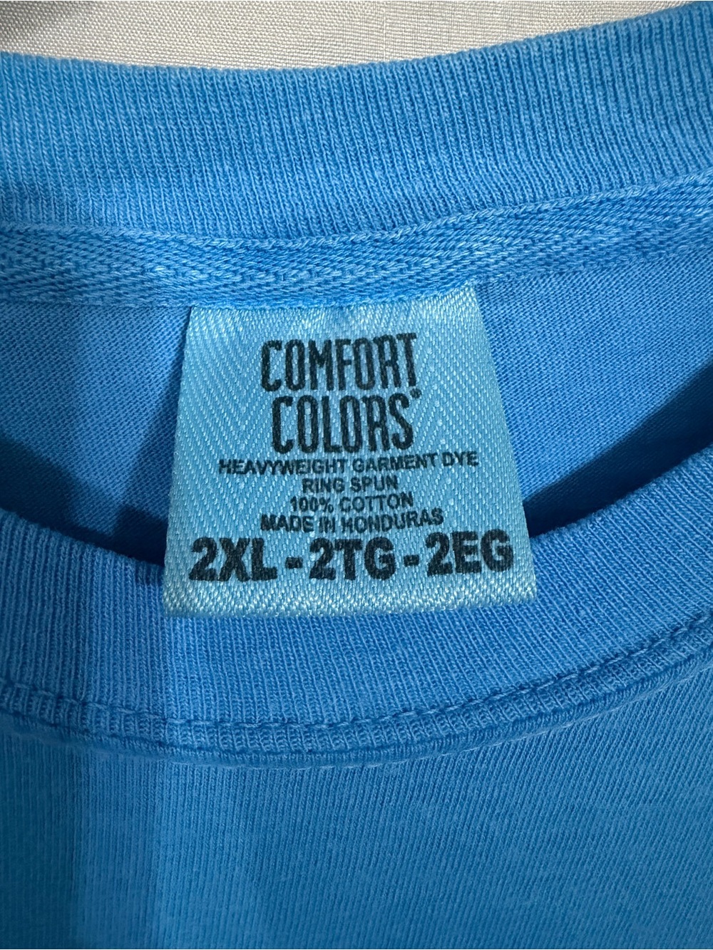 Comfort Colors Light Blue Tee with Branded Neck Tag - Picture 2 of 6